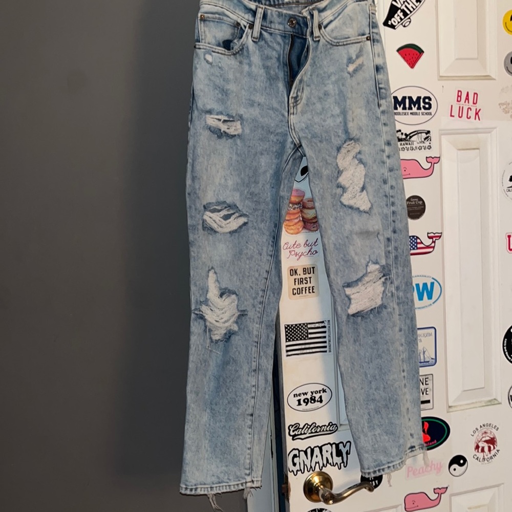 Abercrombie ripped jeans